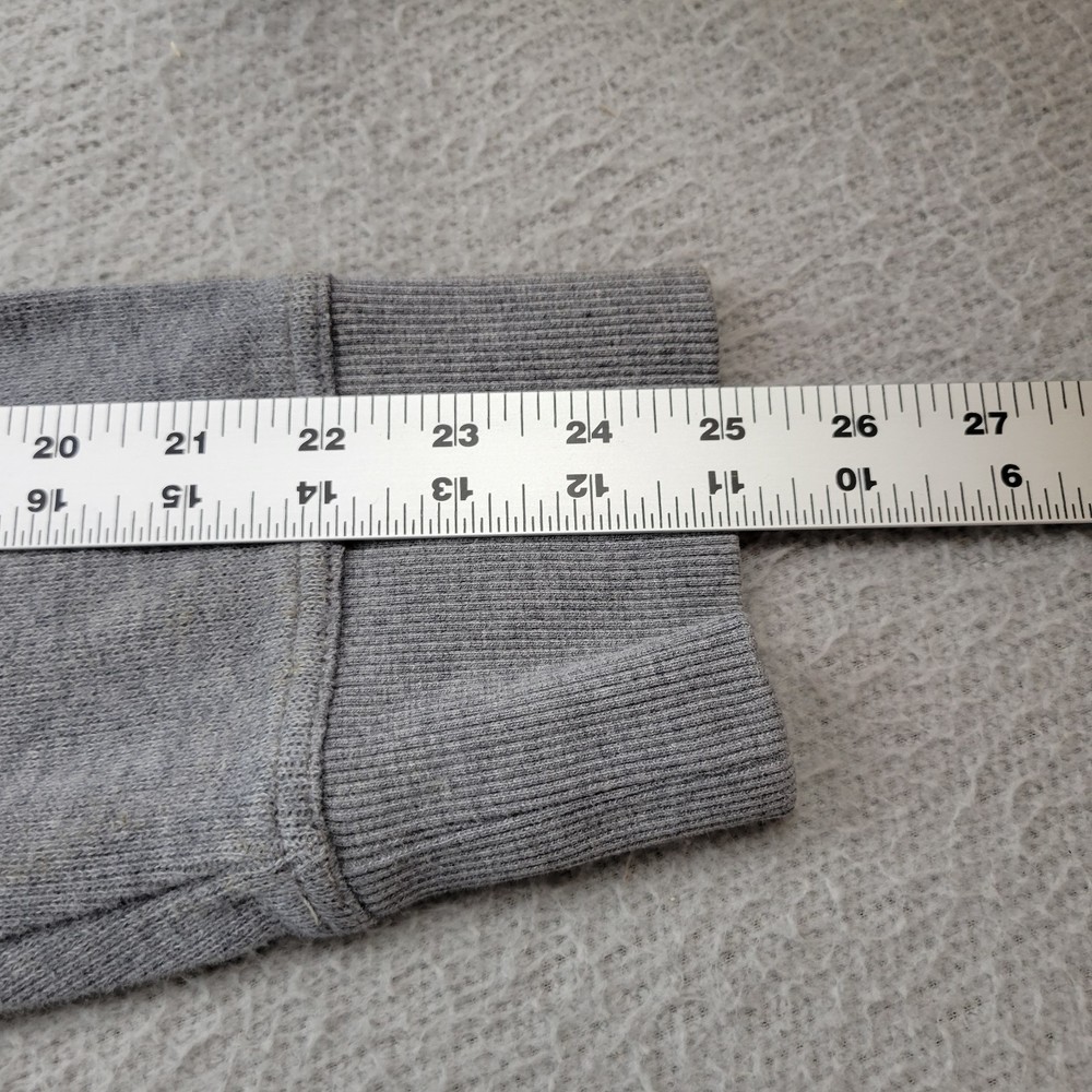 Eddie Bauer Sweater Mens Medium Gray Henley Pullover