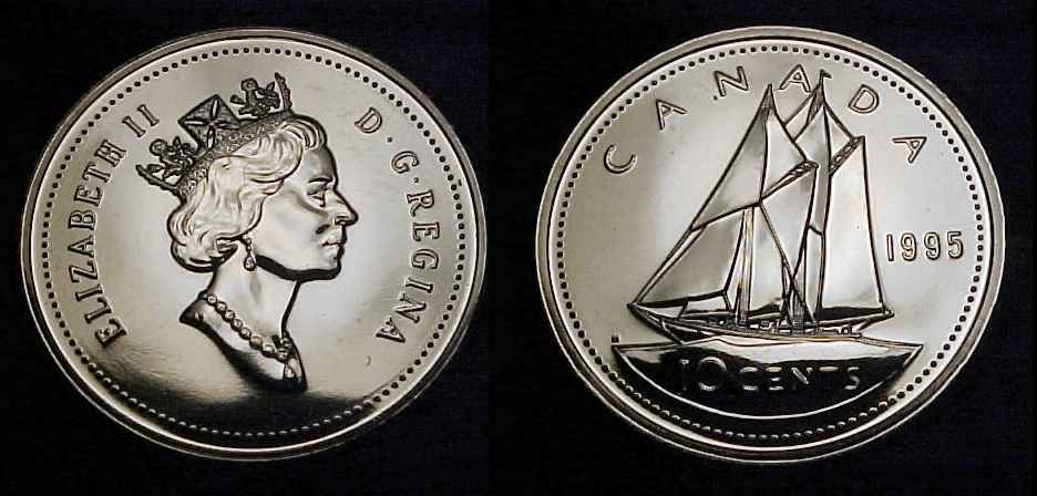CANADA 1995 Ten Cents Specimen