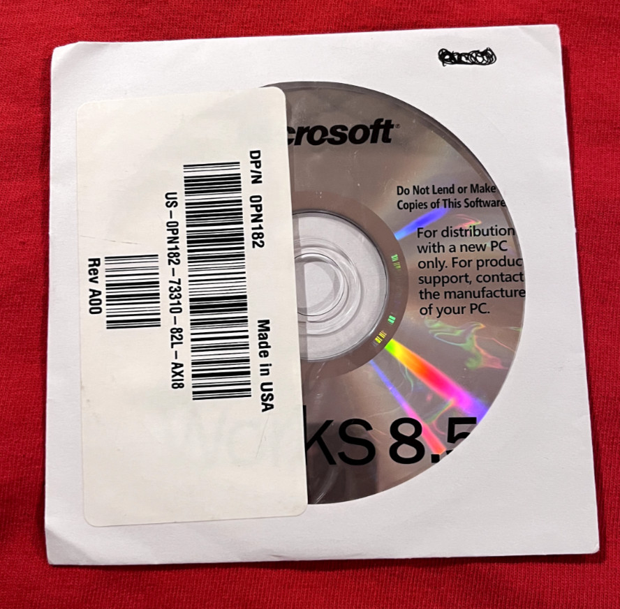 Dell / Microsoft Works 8.5 Software Installation CD / Sealed & Unused - New