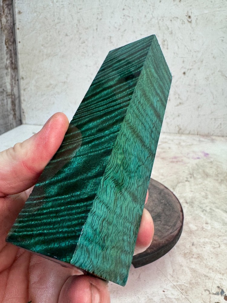 Stabilized Curly Mango Turning Blank or Knife Blank | SCM 750
