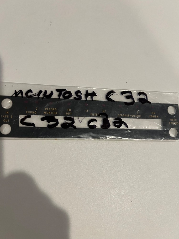 Mcintosh C32  Decal ...NOS...Original