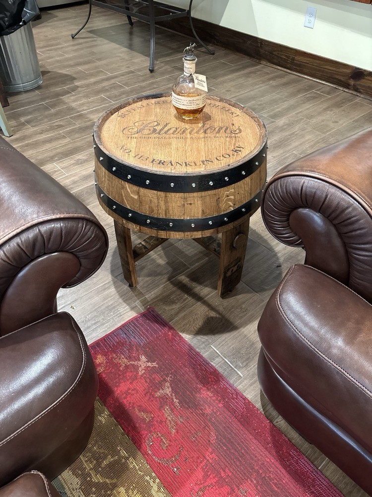 Blanton’s Bourbon Barrel Side Tables