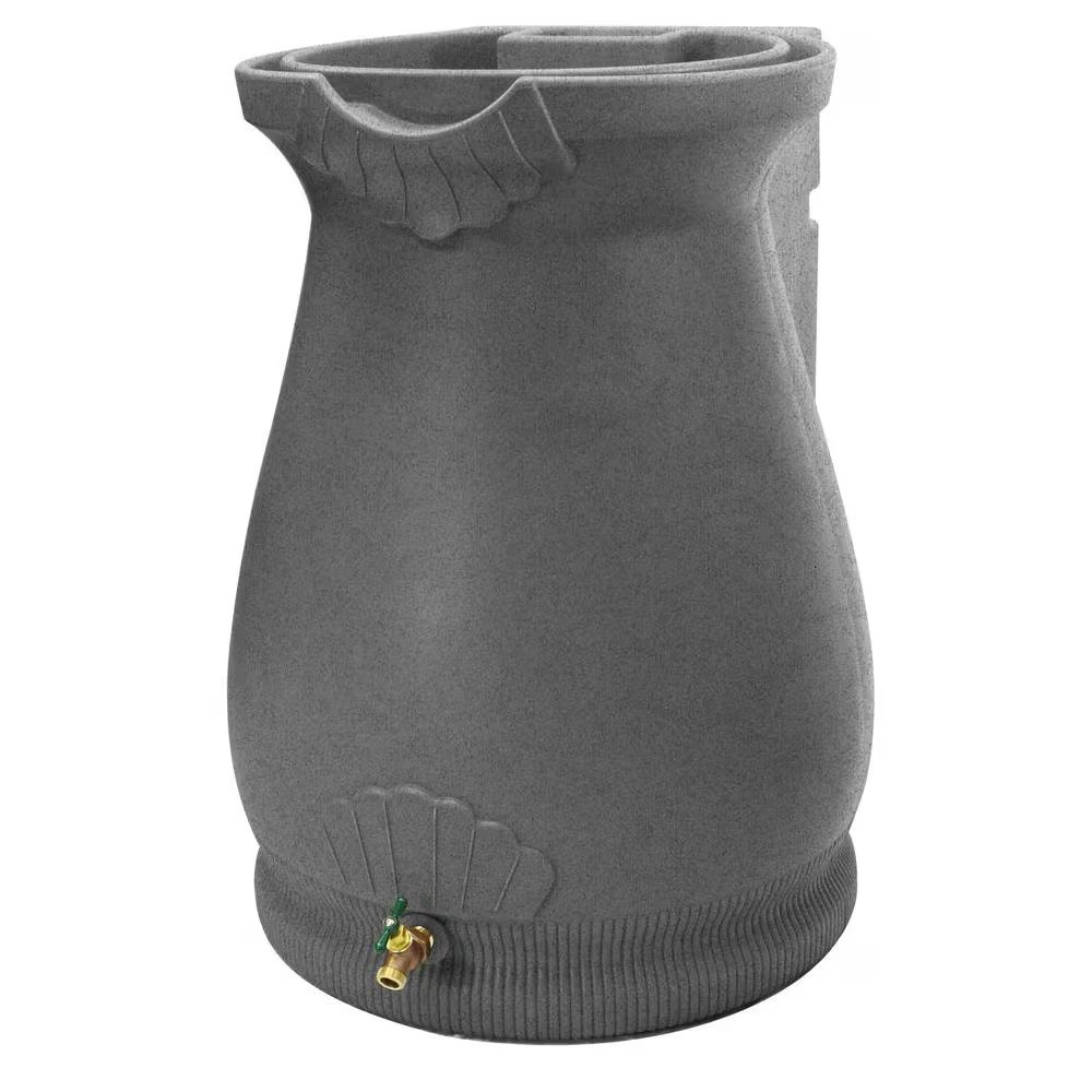 65 Gal. Light Granite Urn Rain Barrel