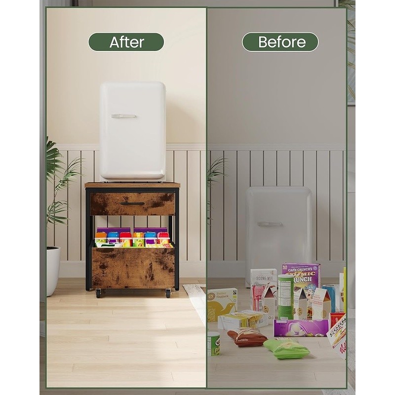 Mini Fridge Stand Storage Table Compact Beverage Organizer Easy Assembly New