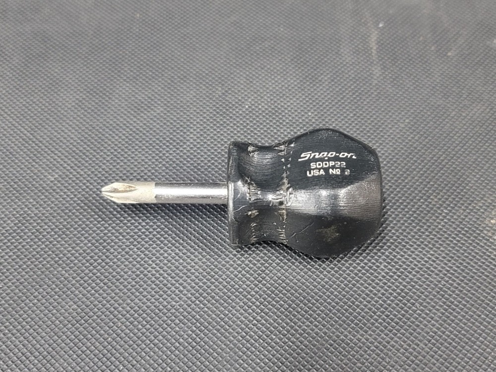 Snap On Tools SDDP22 #2 Phillips Stubby Screwdriver Black Handle