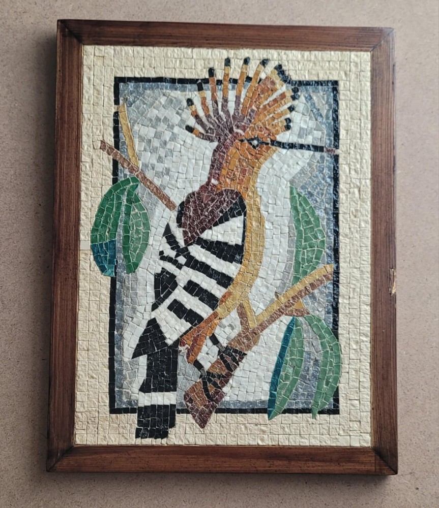Hoopoe bird handmade Mosaic