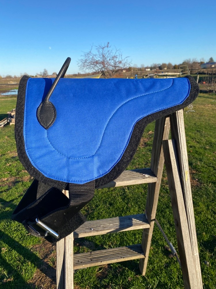 Felt bottom miniature horse bareback pad assorted colors