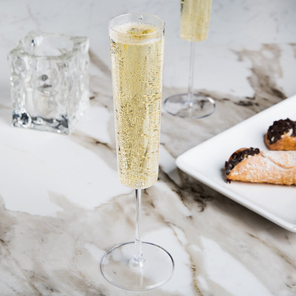 Fineline Settings 2807, 7 Oz. Renaissance Clear Champagne Flutes, 72/CS