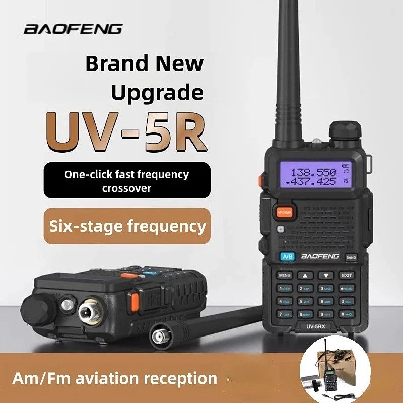 Baofeng UV-5R Portable High Power CB Transceiver, Long Range 5-1