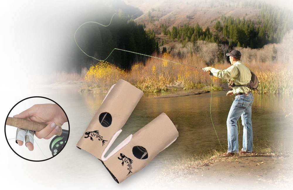 Finger Guard and Fly Line Cleaner Tan Medium