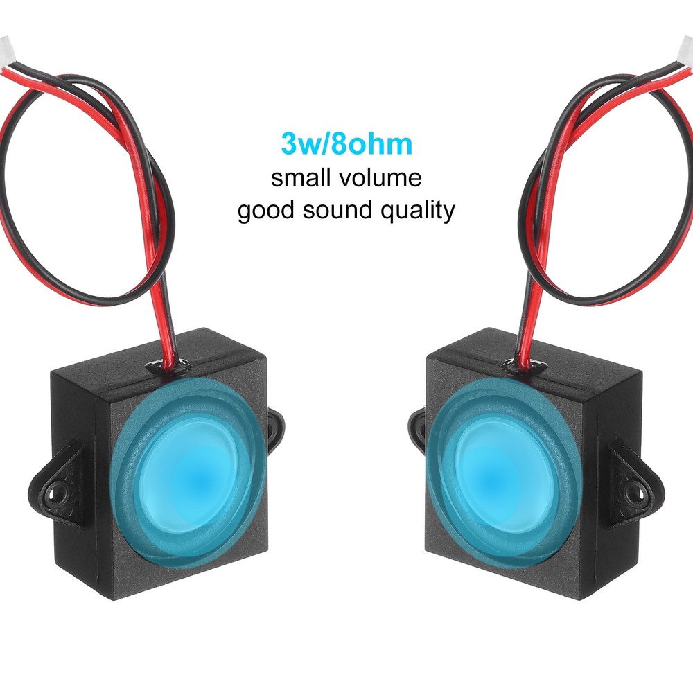 2Pack Speaker 3 Watt 8 Ohm Mini Speaker Micro Speaker with JST-PH2.0 Interface