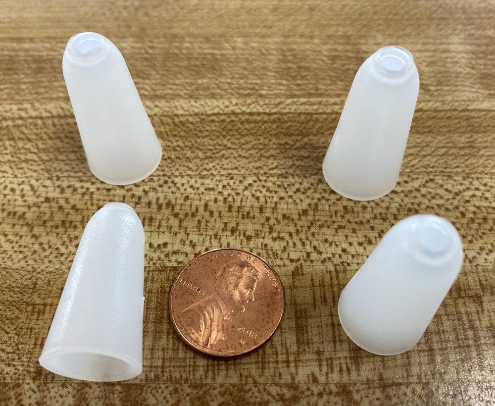 Plastic Cord Drop Tassel for Pleated Shades White 4 pack