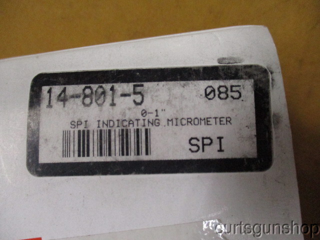 SPI Indicating Micrometer Mfg No 14-801-5