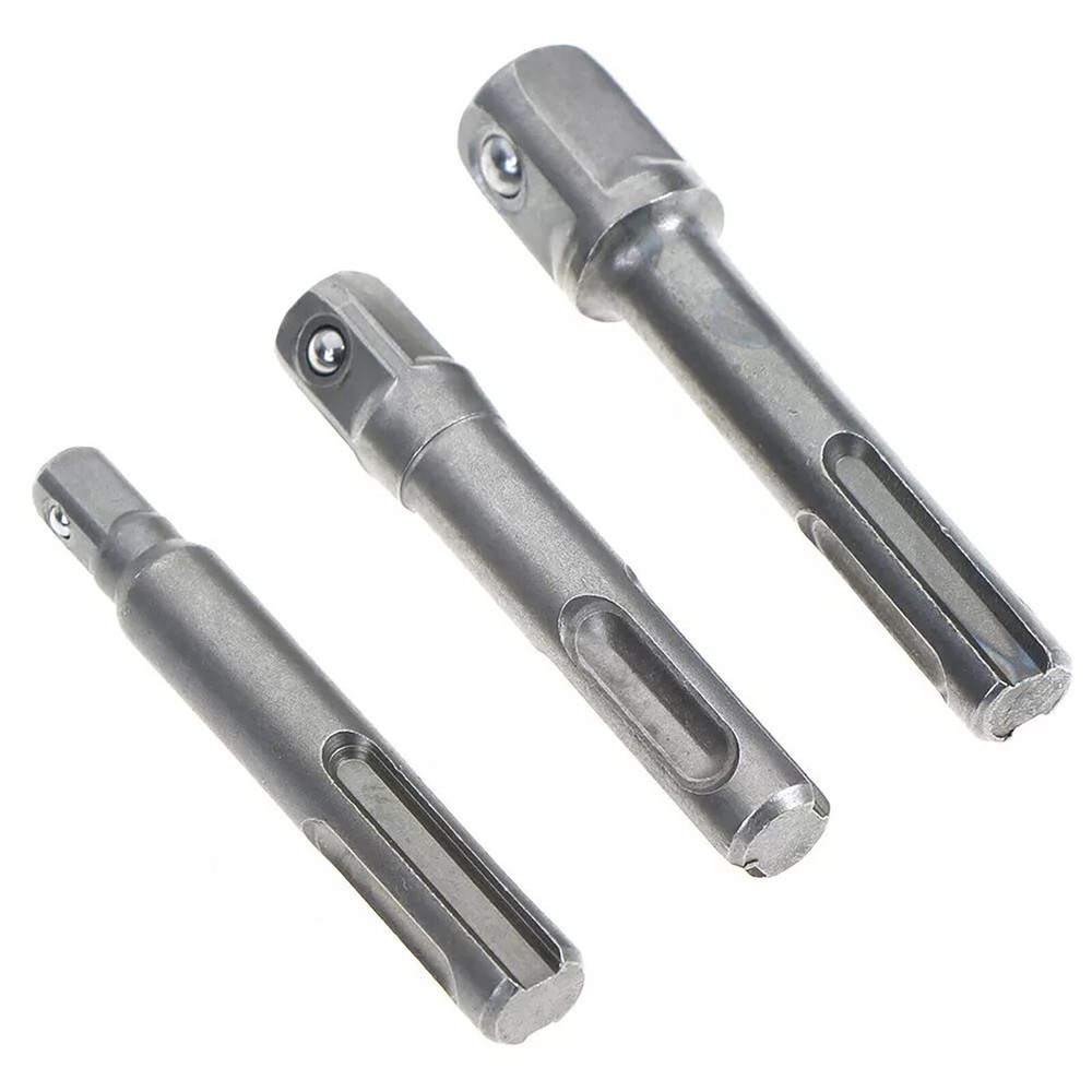 5pcs SDS Plus 1/4 Hex Socket Driver Hammer Drill Bit Adaptor Accessories Kit