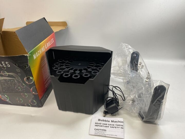 New Open Box Seasonal Visions Bubble Machine, Everything Included