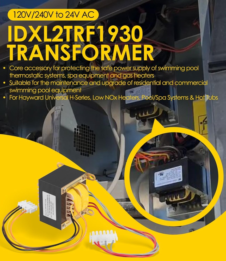 IDXL2TRF1930 Transformer Replace for Hayward Universal H-Series, Low NOx Heaters