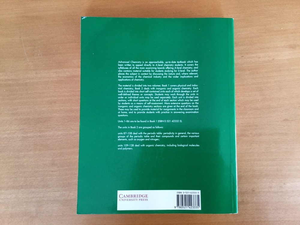 Advanced Chemistry a Level