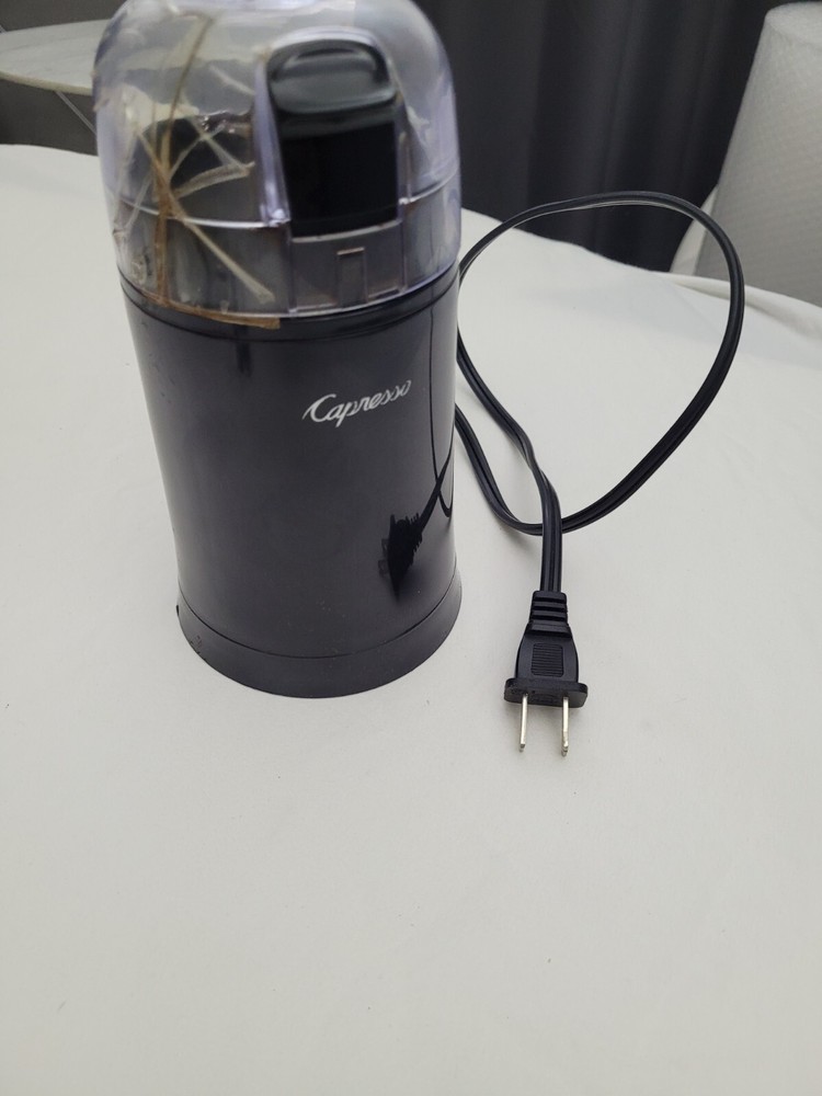 Capresso Compact Electric Stainless Blade Coffee Grinder Spice Nut Seed Mill