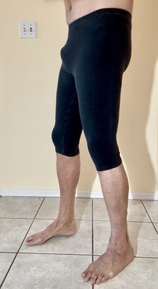 Cotton Spandex Tights 3/4 Legs Medium - Soft, Thin & Stretchy!