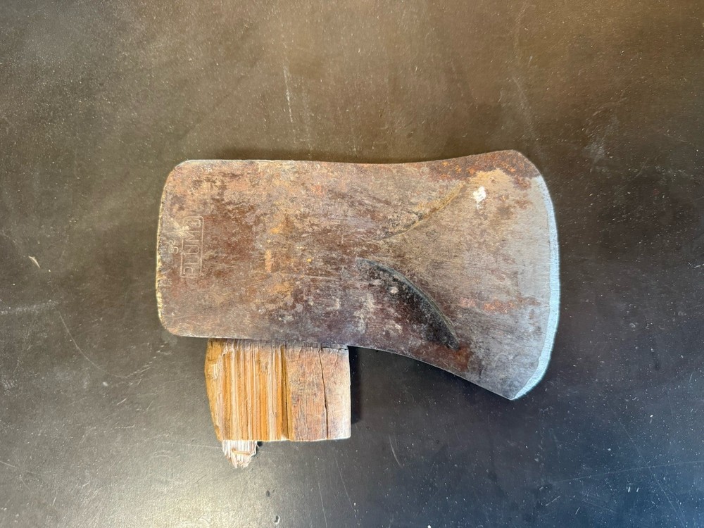 Vintage Plumb 3lb. 2oz. Beveled Axe Head