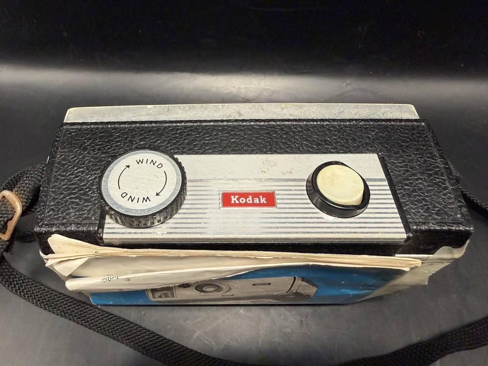 Kodak Brownie Super 27 Vintage Camera w/ Strap & Inserts – Untested