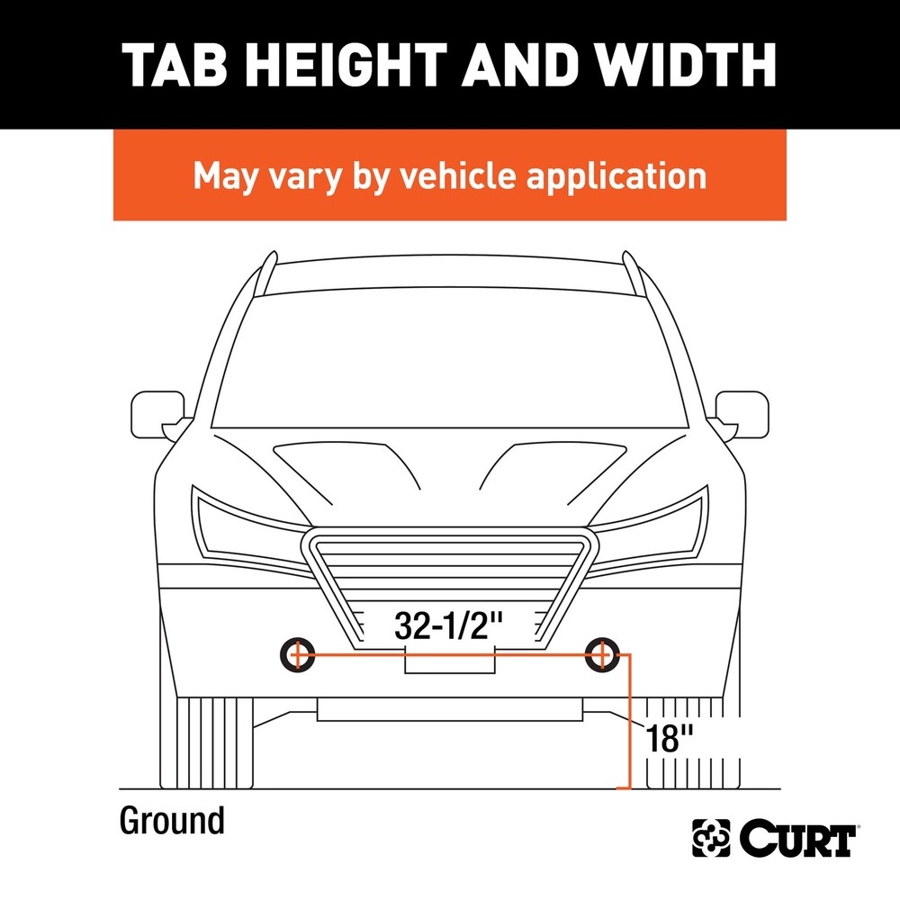 CURT Custom Tow Bar Base Plate Fits Select Chevrolet Silverado