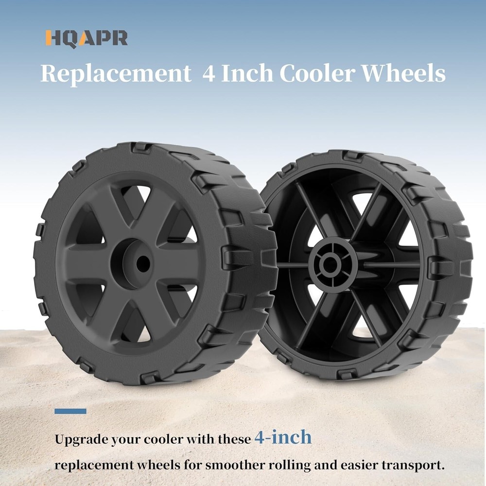 Igloo Cooler Wheel Replacement Kit - Fits 5 Gal Beverage Rollers, Ice Cube 60/70
