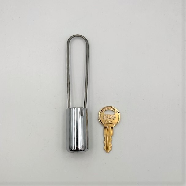 Locking Key Ring with Long Shackle to Prevent Unauthorized Key Removal
