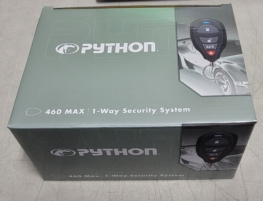 PYTHON 3105P 1-WAY 1/4-MILE RANGE SECURITY SYSTEM W/ 2 4-BUTTON REMOTE CONTROLS
