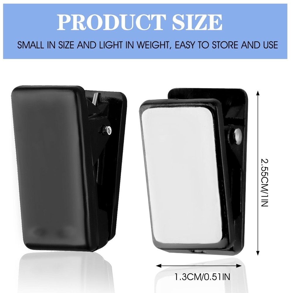 15 Pcs Self Adhesive Tapestry Clips - Double-Sided Spring Black