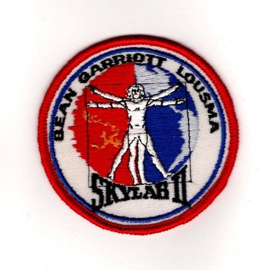 Skylab II, Astronaut NASA Space Race, Vintage Old Patch
