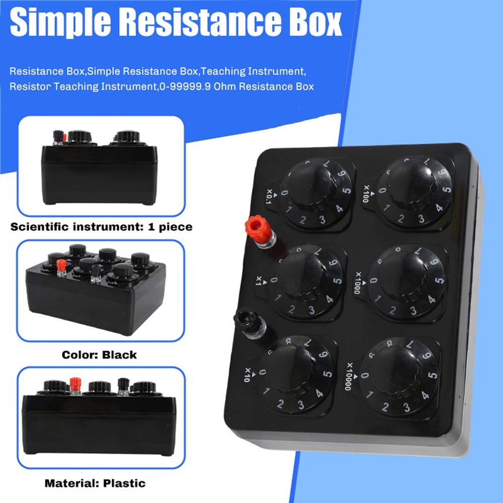 0-99999.9 Ohm Simple Resistance Box Variable Decade Resistor Teaching7637