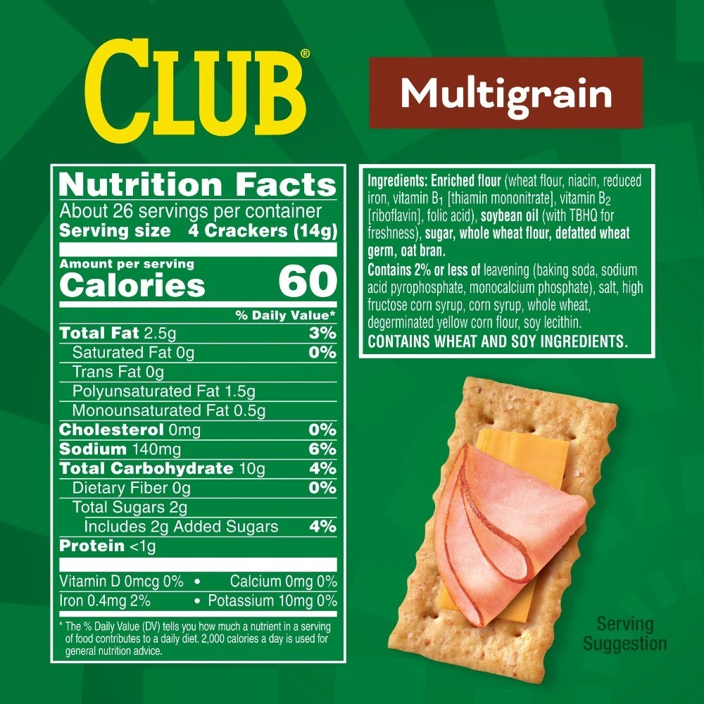 Multigrain Crackers, Lunch Snacks, 12.7 oz