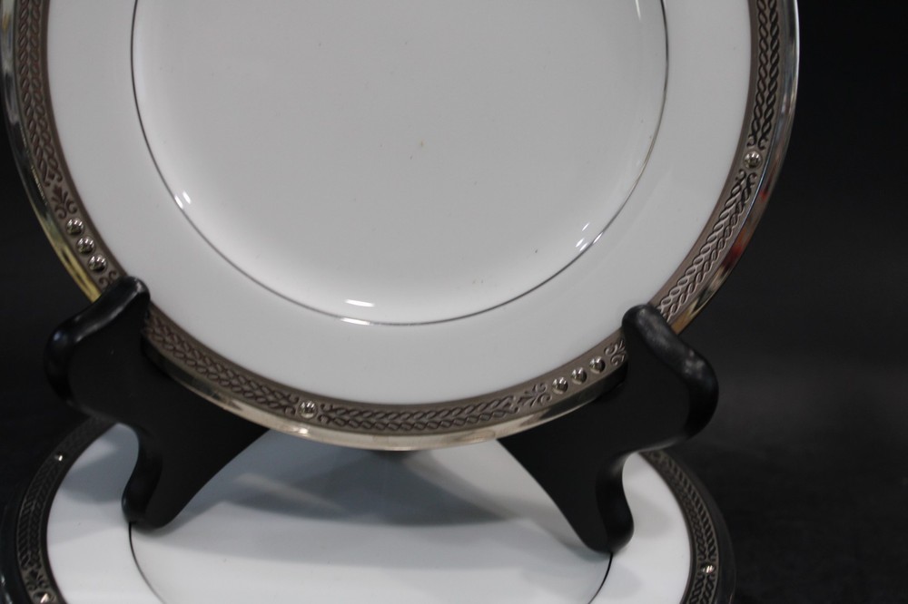 Noritake Chatelaine Platinum 6 Salad Plates 8 5/8"