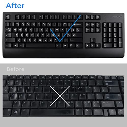 2 Pack Universal Russian keyboard Stickers for Compurter Laptop Desktop Keyboard