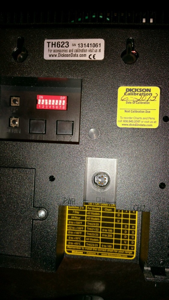 Dickson TH623, 6" Humidity/Temperature Recorder