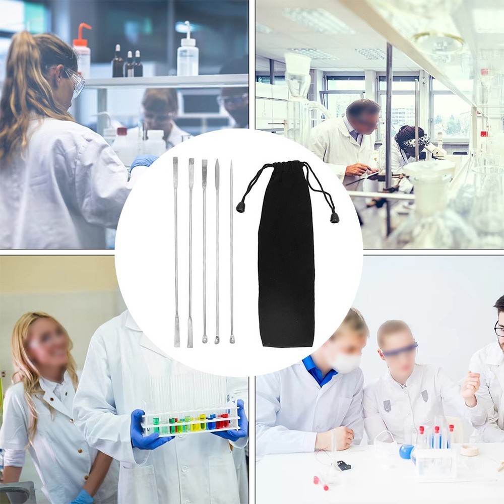 Measuring For Laboratory Spatulas For Sampling Convenient For Deeper Bottles