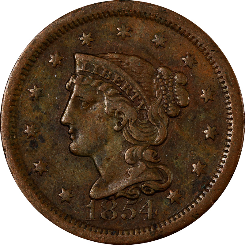 1854 Large Cent