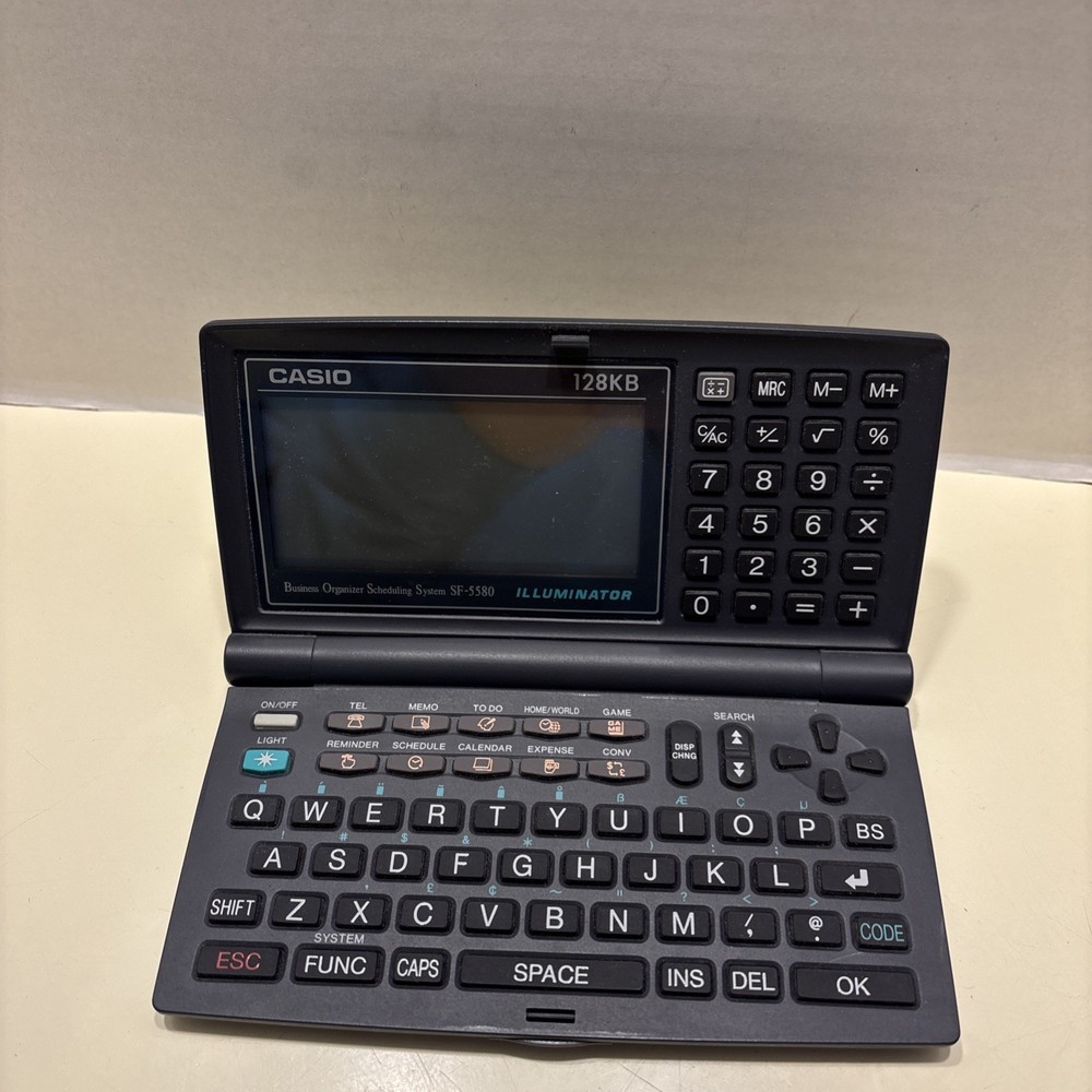 CASIO Business Organizer Scheduling System SF-5580 Illuminator /126KB