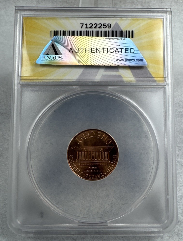 2000-D Lincoln Cent MS69 Red ANACS Highest Grade Known!