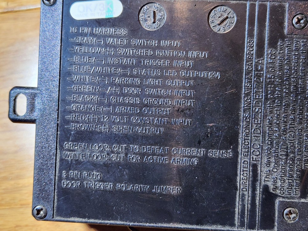 Vintage VIPER 600HF Auto Security Remote Control Alarm System Kit AS / IS