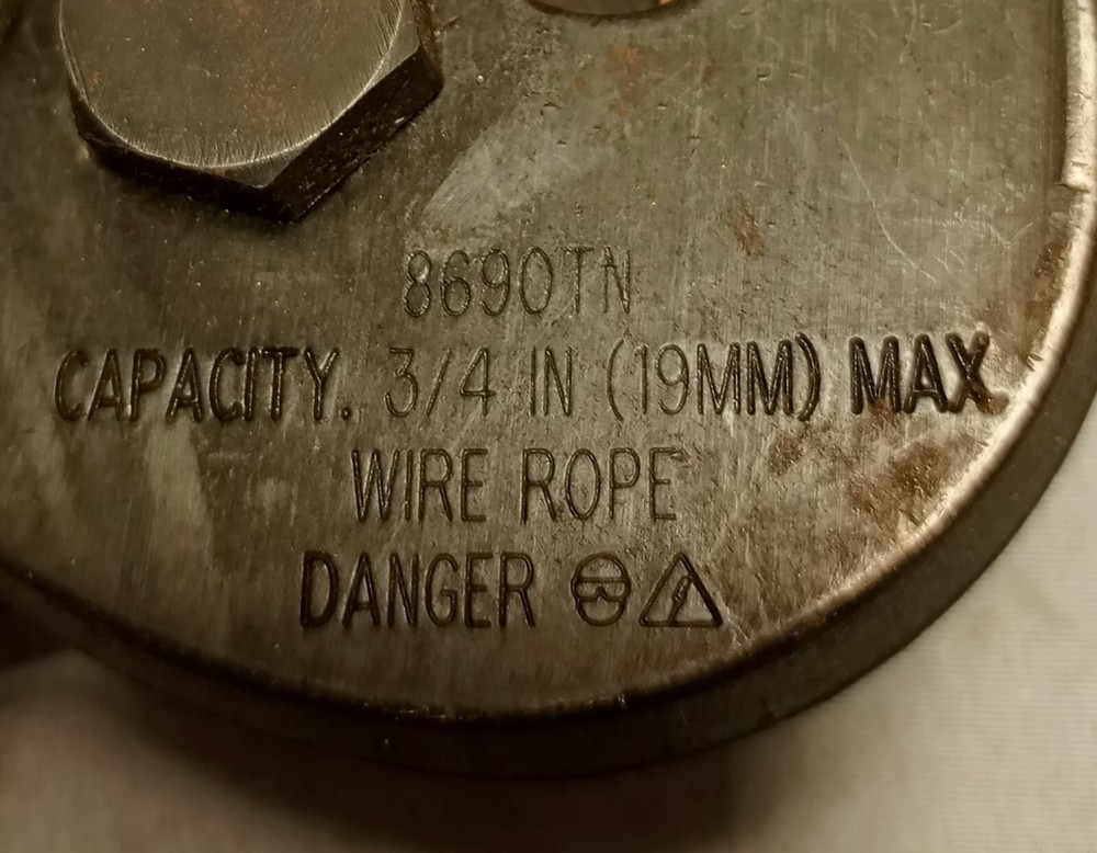 H. K. Porter 3/4" Wire Rope