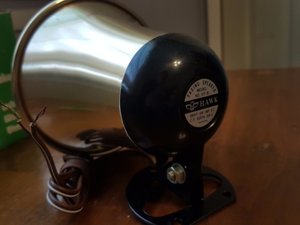 Hawk HT-8 Paging Horn Speaker NOS
