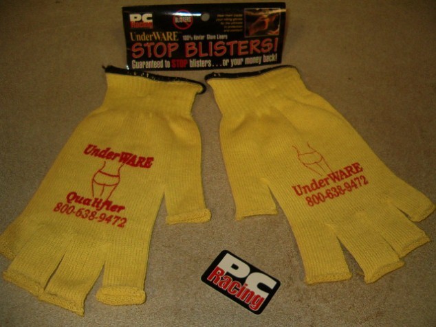 "PC Racing" Extra Large Qualifier Glove Liners-NEW!