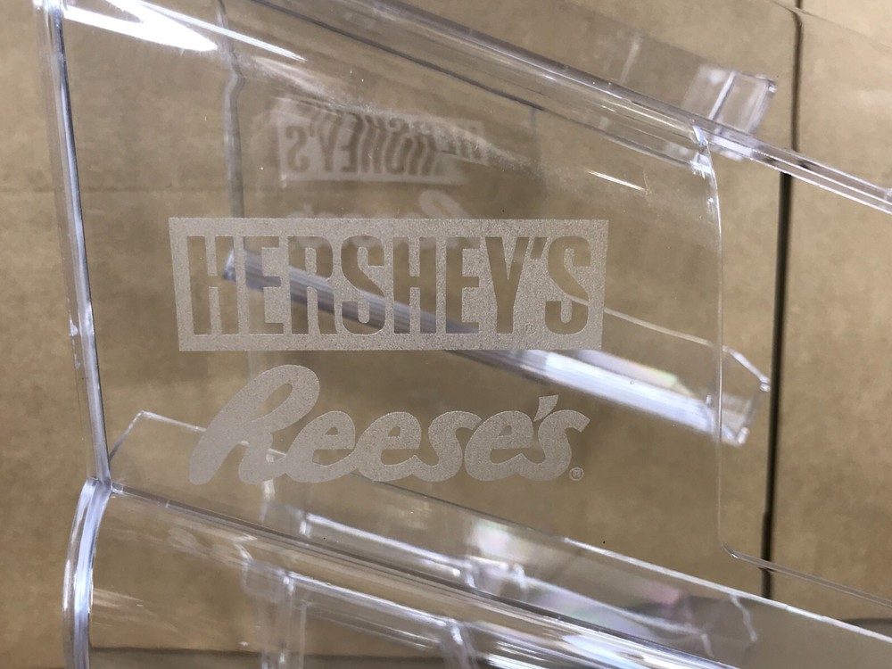 Hershey's Reese's Candy Plastic Countertop Display Stand Rack Shelf