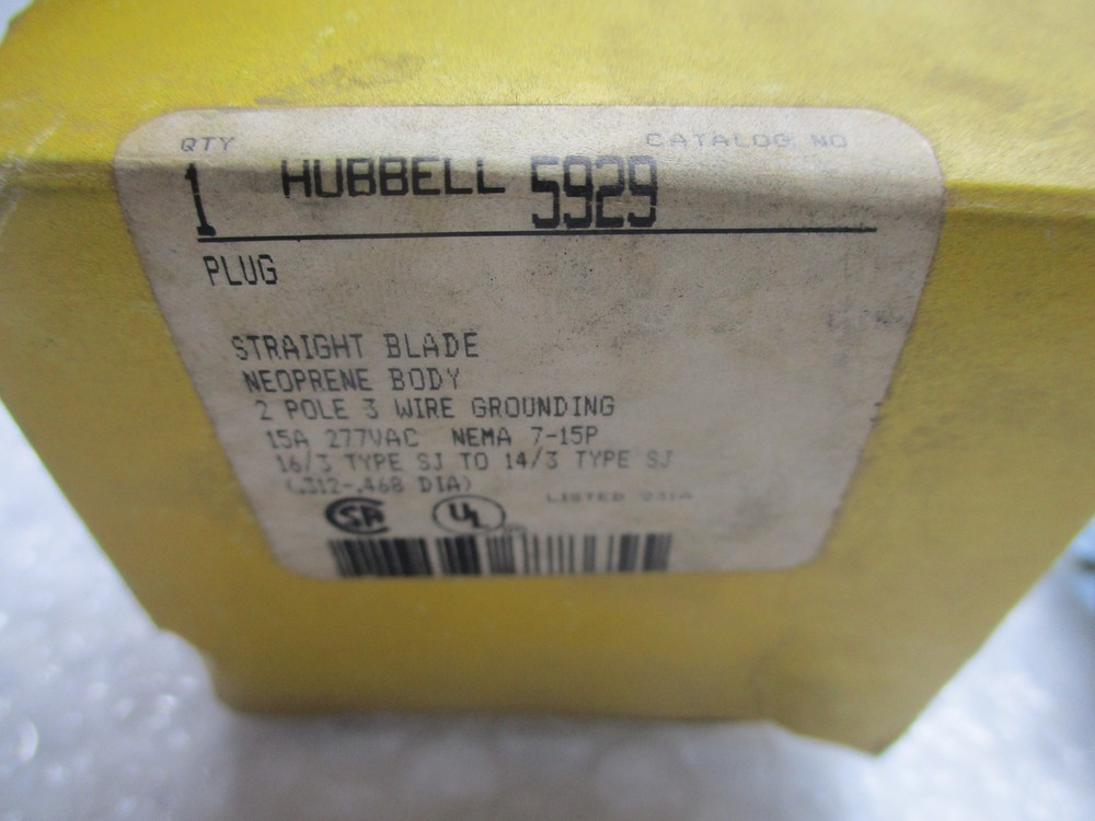 HUBBELL 5929 PLUG NSMP