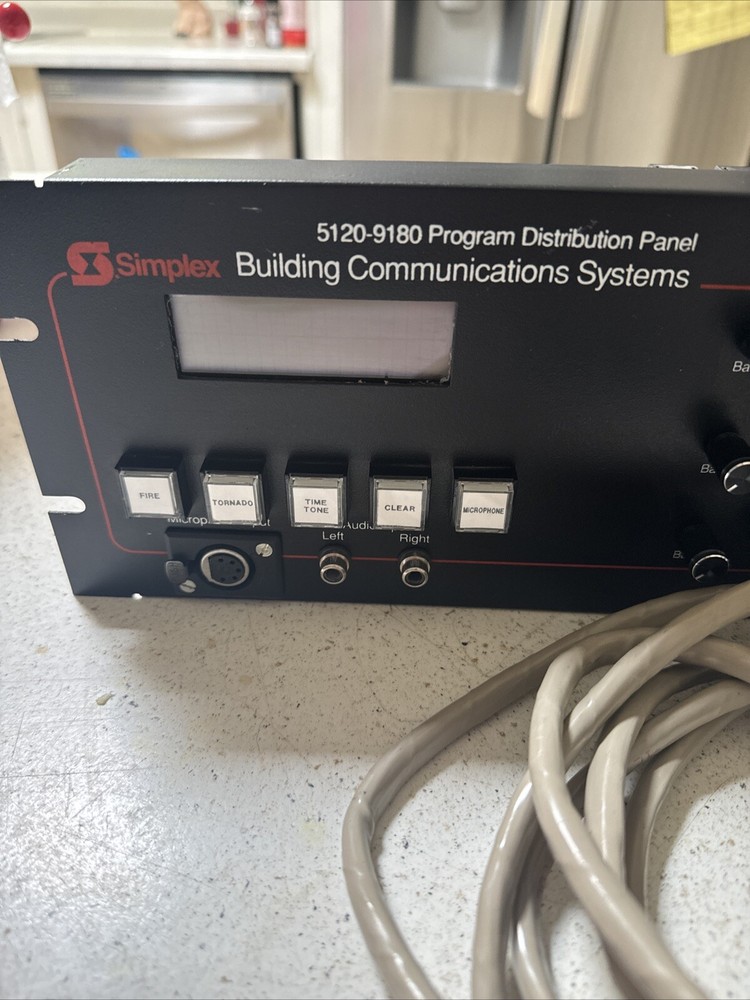 Simplex 5120-9180 Program Distribution Panel Works!! In Great Shape