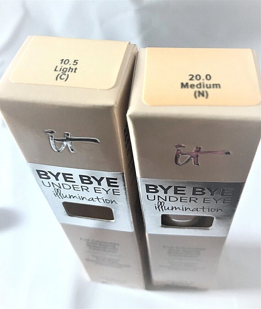 IT Cosmetics BYE BYE Illumination Under Eye FULL Coverage LIGHT MEDIUM CONCEALER