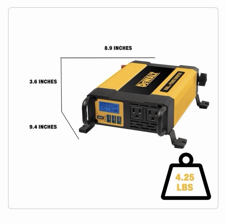 DeWALT DXAEPI1000 1000W 3.1Amp USB