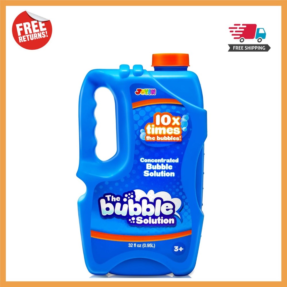 Safe & Non-Toxic Concentrated Bubble Solution Refill - 32 OZ for All Bubble Toys